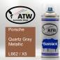 Preview: Porsche, Quartz Gray Metallic, L662 / X5: 400ml Sprühdose, von ATW Autoteile West.